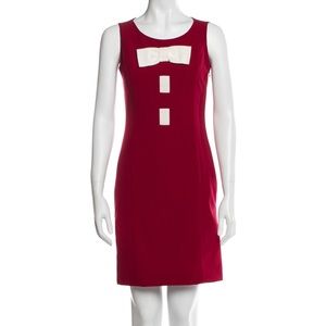 Moschino scoop neck sleeveless mini dress